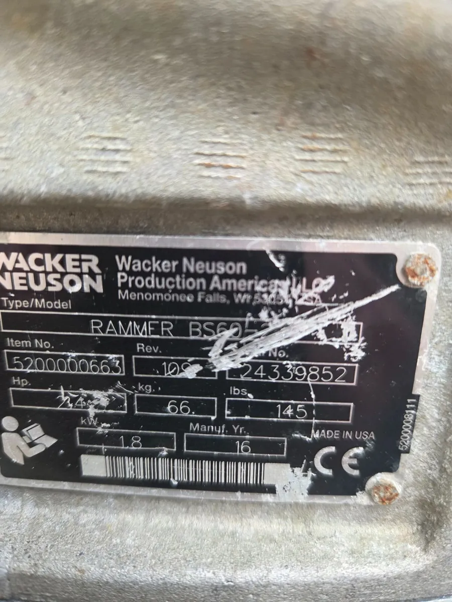 Wacker Neuson BS60-2 Rammer / Jumping Jack - Image 4