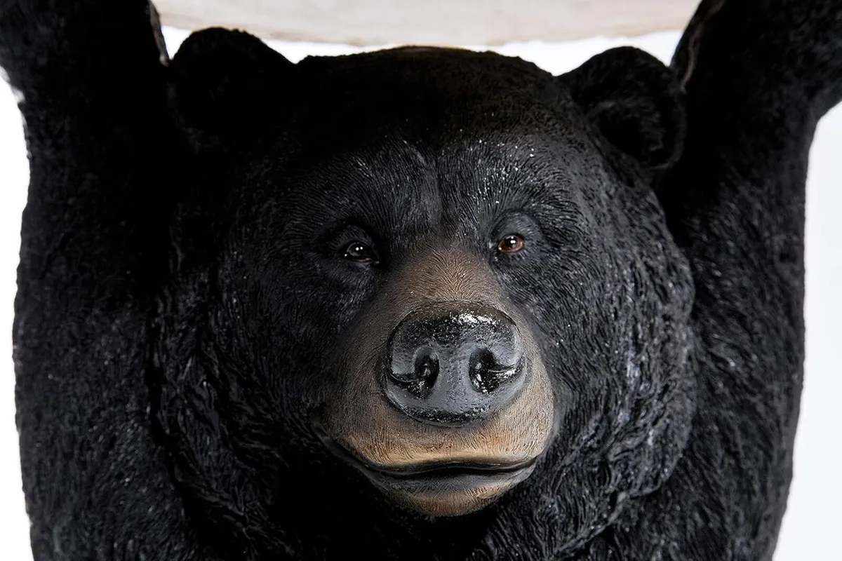 Design Side Table Animal Bear Black 33 cm - Image 4