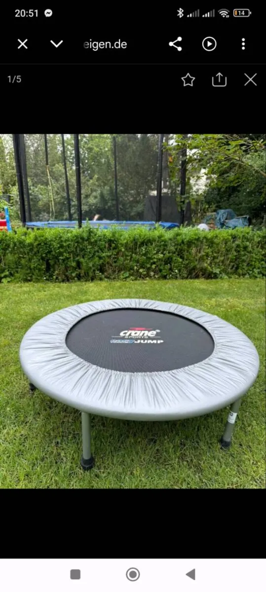 Trampoline perfect condition 25 Euro