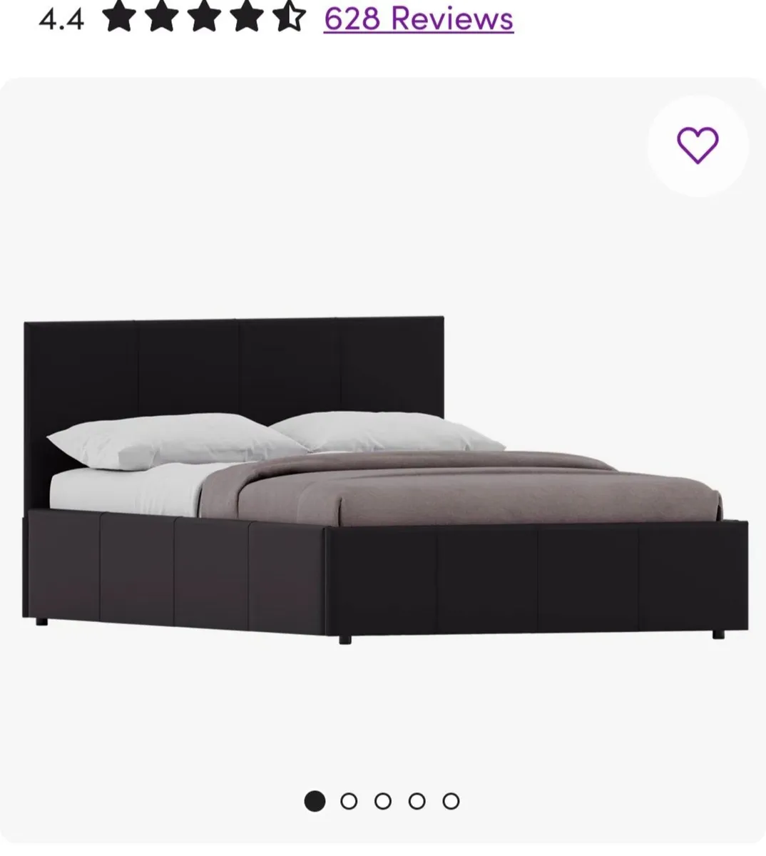 Black Ottoman Bed - Image 1