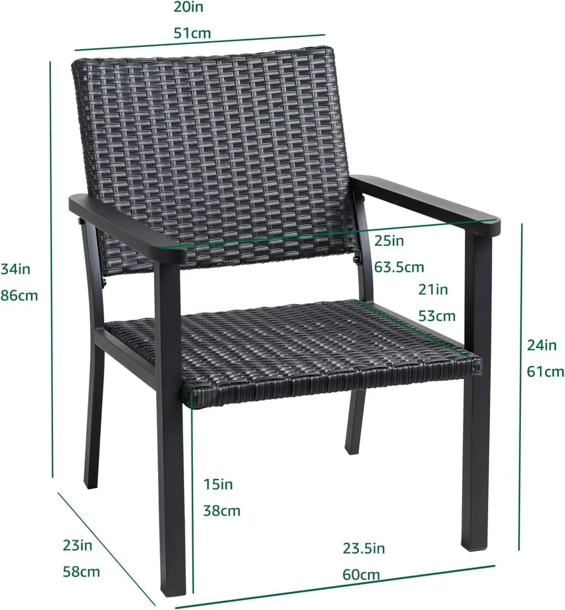 Outdoor Lounge Chair for Outside Patio Porch - Image 3