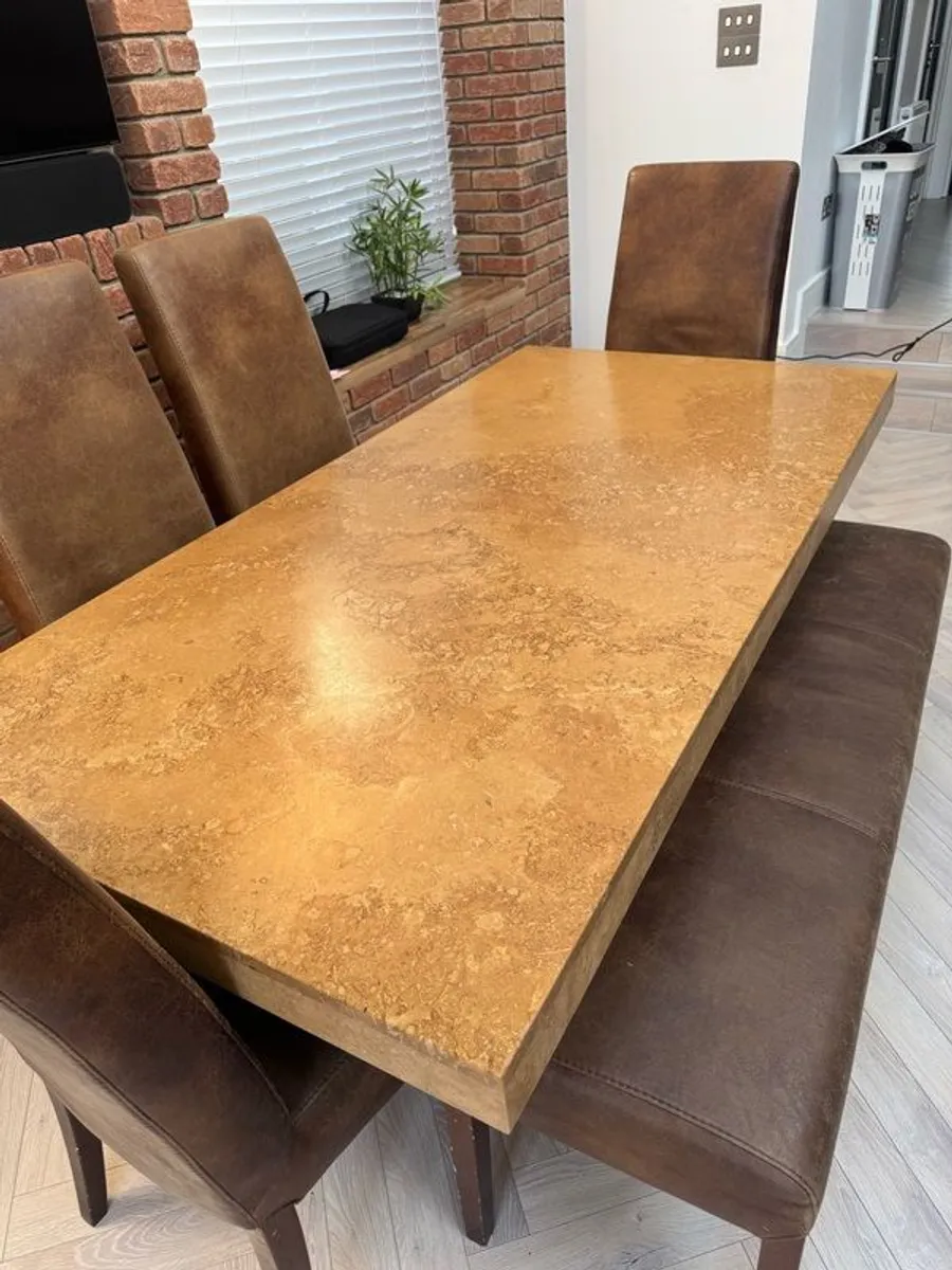 Marble Table and chairs - Image 1