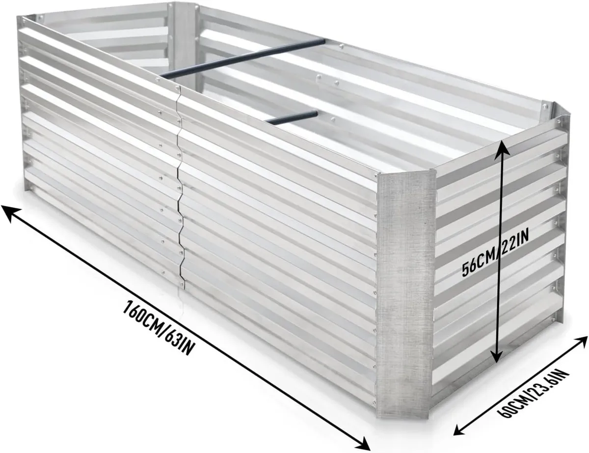 Raised Beds for Garden with Galvanised Steel- - Image 3