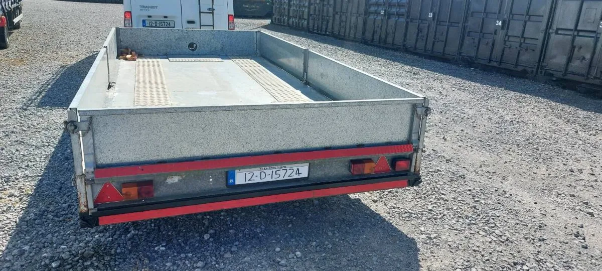 Double Axle Bearer Tail Flat Bed Trailer - Image 2