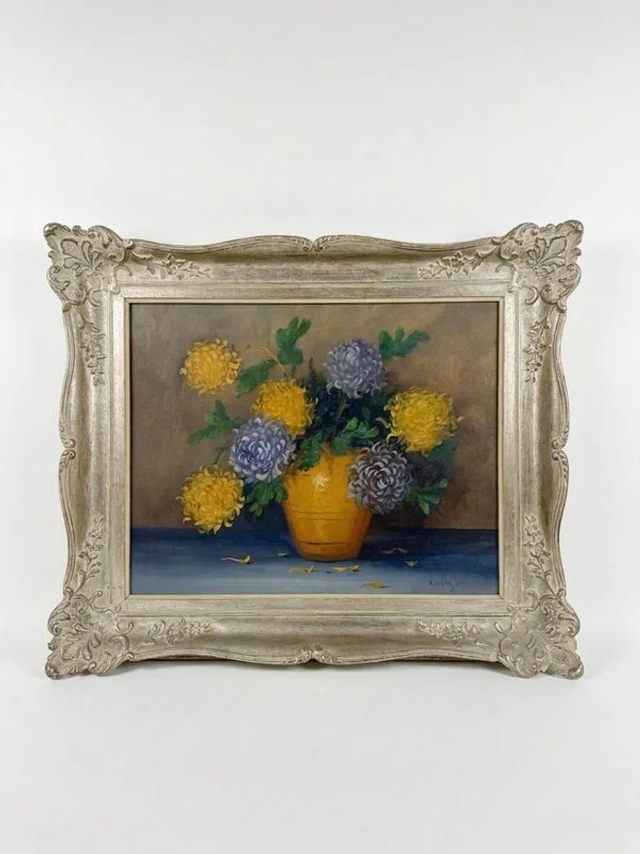 20th Century Belgian School Still Life Oil Painting - Image 1