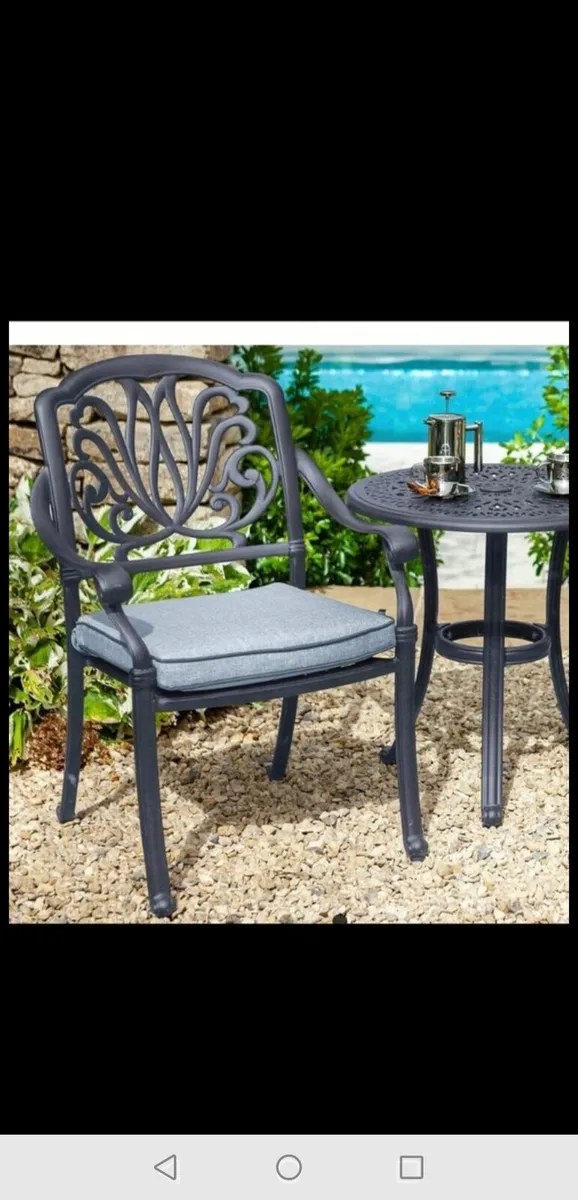 Brand New Hartman Cast Aluminium Bistro Set - Image 2