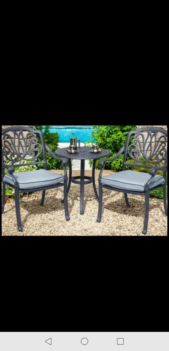 Brand New Hartman Cast Aluminium Bistro Set - Image 1