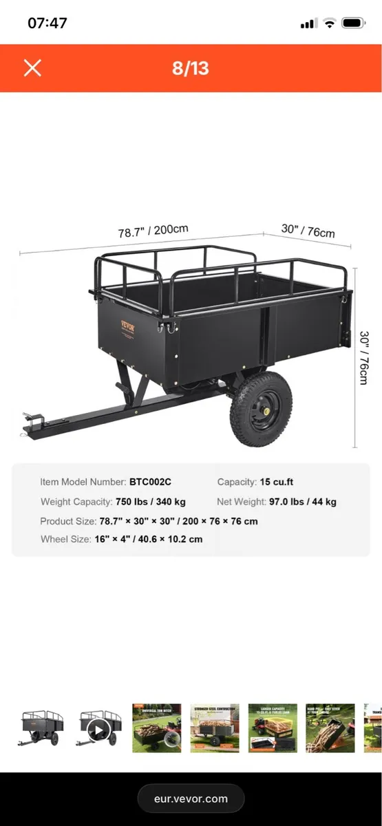 Lawnmower trailer - Image 4