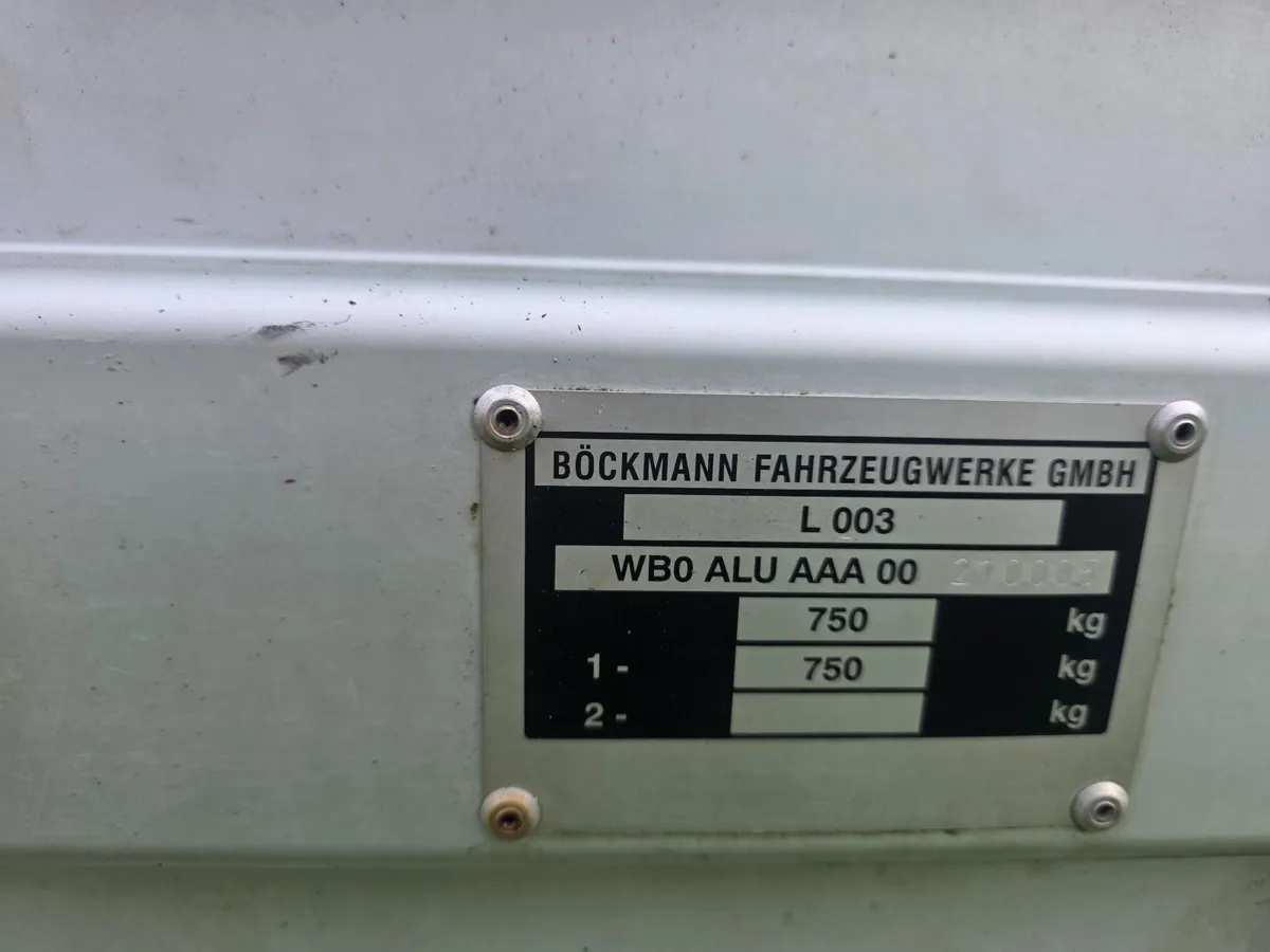 7ft x 4ft Bockmann Trailer with Ramps - Image 2
