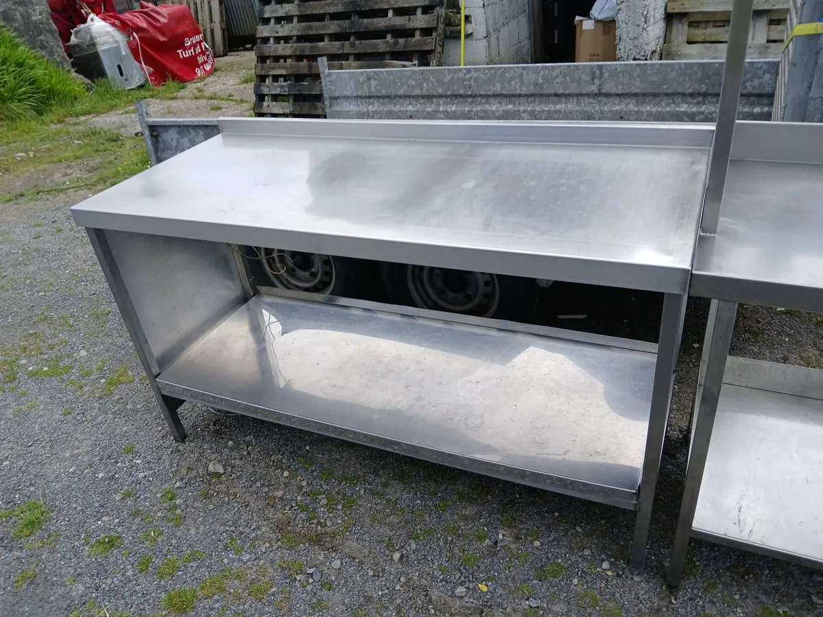 Stainless steel cabbinet table ...complete - Image 3