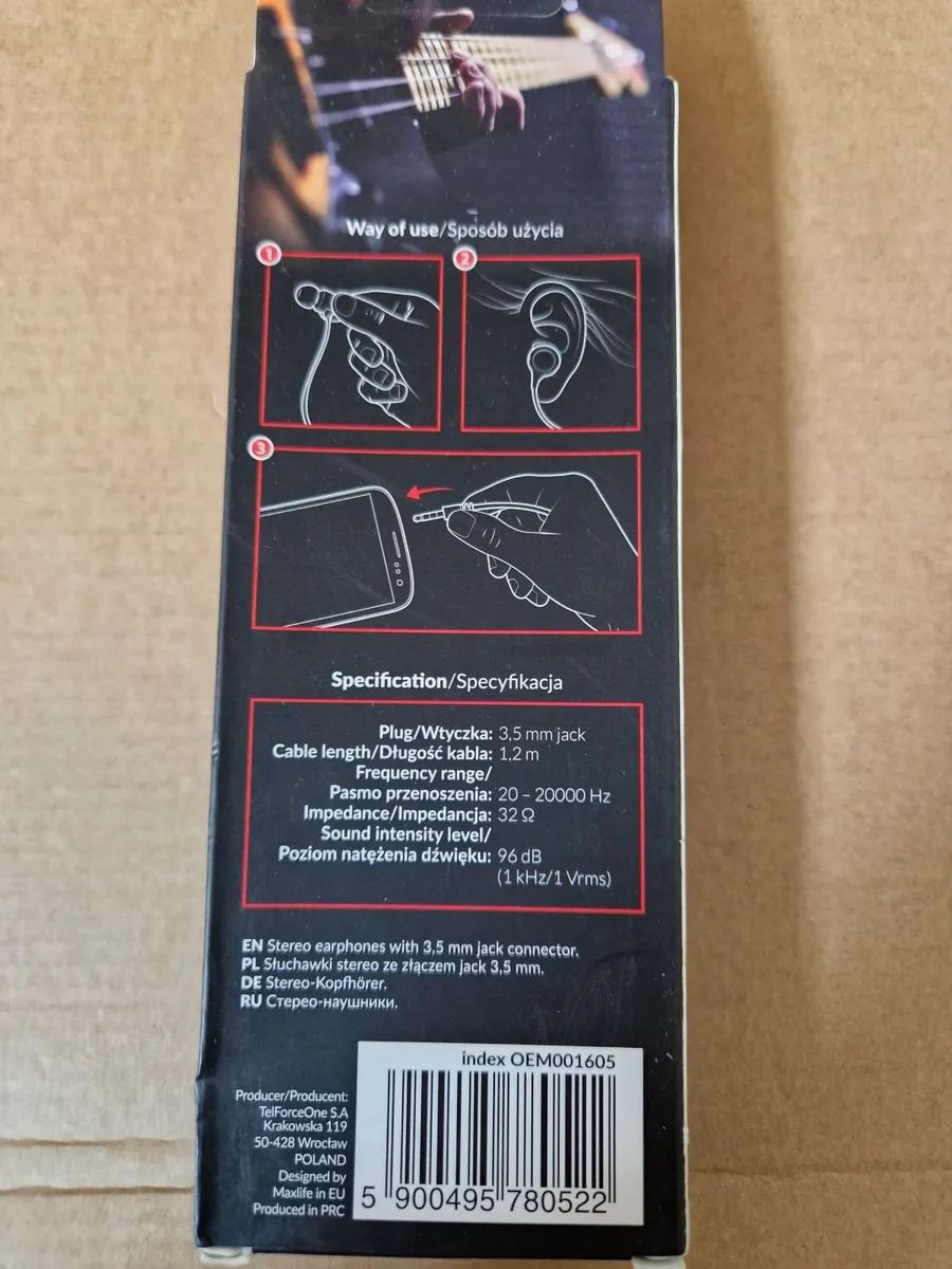 NEW Maxlife Wired Earphones MXEP-01 jack 3.5mm - Image 4