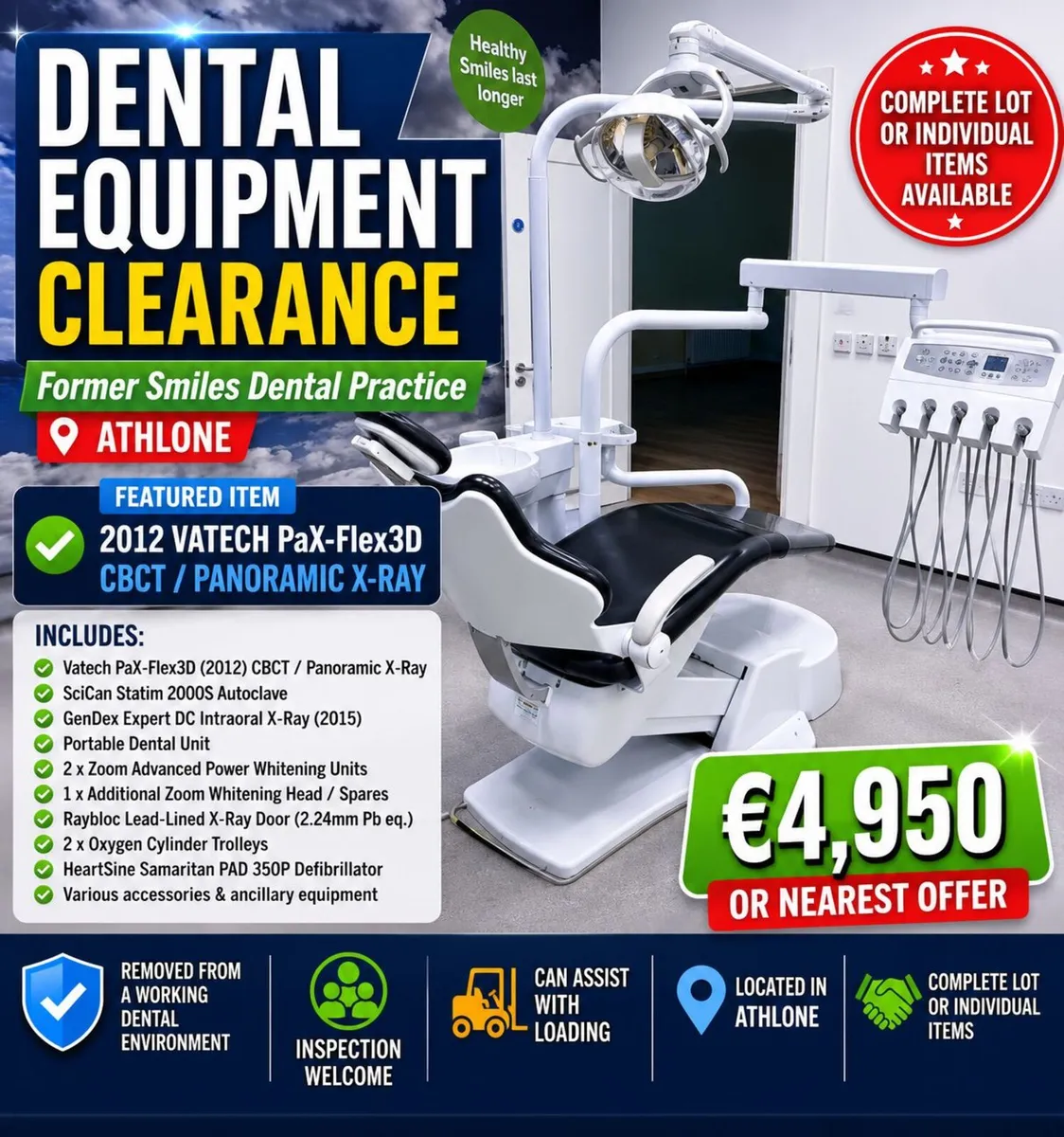 Dental Equipment Clearance – Vatech CBCT & More