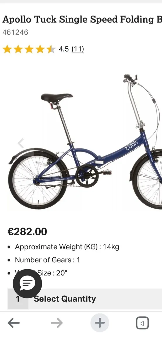 Apollo Tuck folding Bike - Image 1