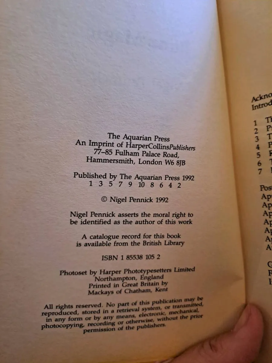 1st ed Rune Magic Nigel Pennick 1992 - Image 3