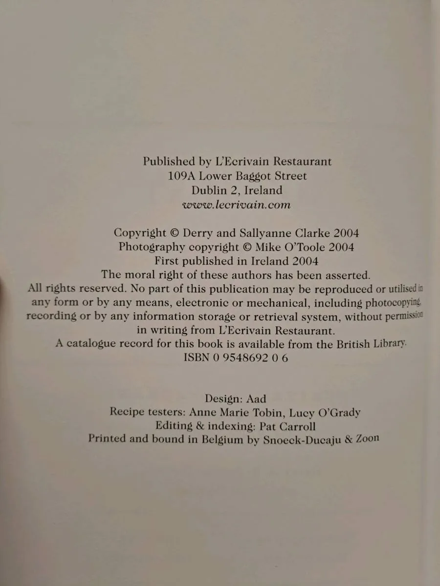 1st ed Not Just a Cookbook L Ecrivain Restaurant - Image 4