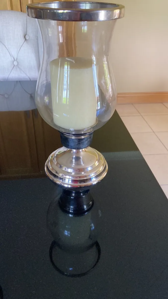 Glass candle holders - Image 2