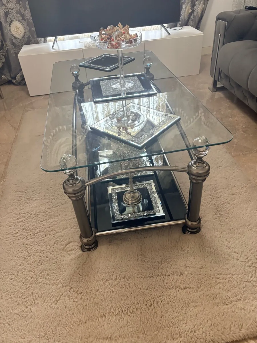 Glass coffee table - Image 3
