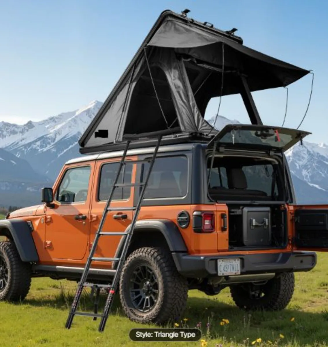 Rooftop Tent Hard Shell, 2-3 Person Aluminum Roof - Image 1
