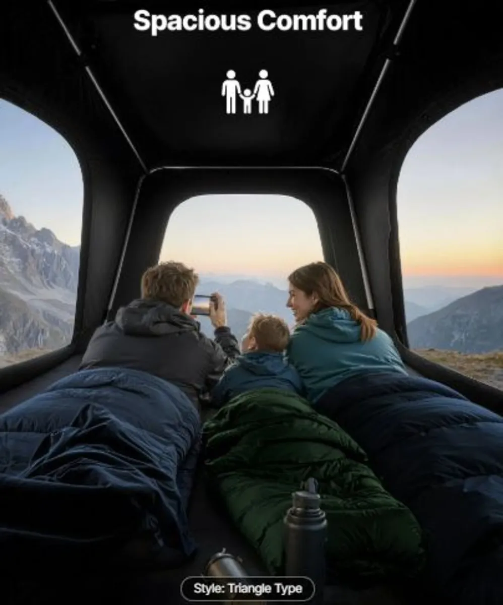 Rooftop Tent Hard Shell, 2-3 Person Aluminum Roof - Image 4