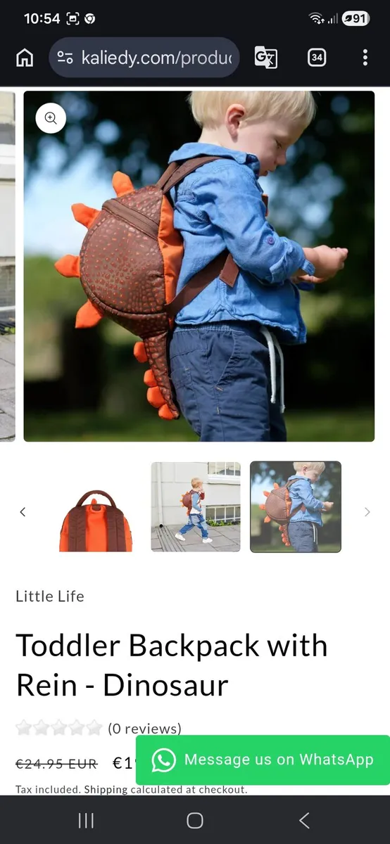 Little Life

Toddler Backpack with Rein - Dinosaur - Image 4