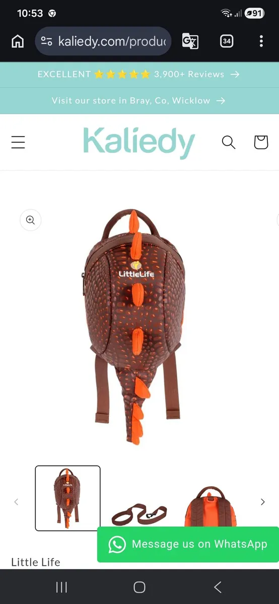 Little Life

Toddler Backpack with Rein - Dinosaur - Image 1