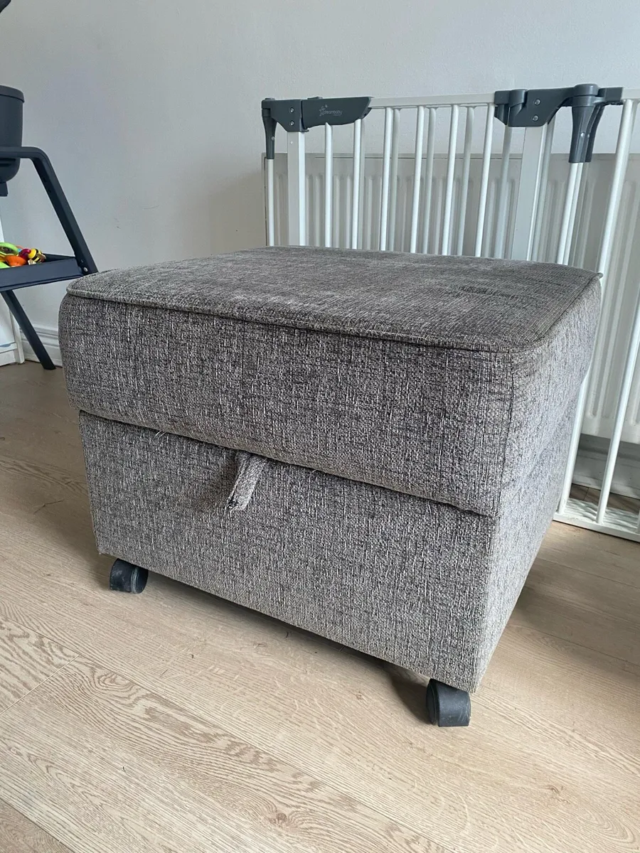Large storage footstool - Image 1