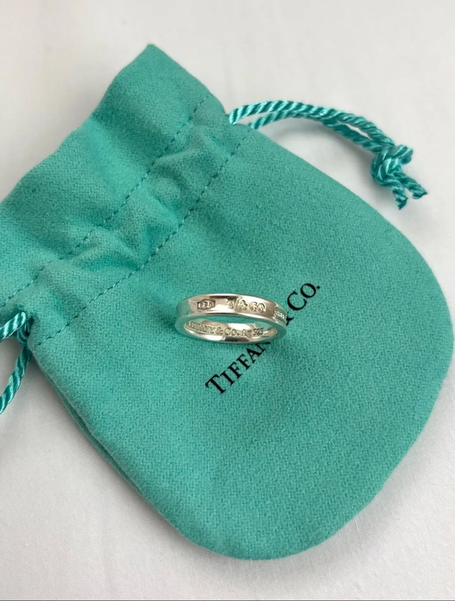 Tiffany & Co Tiffany 1837 Ring in Silver, Narrow - Image 1