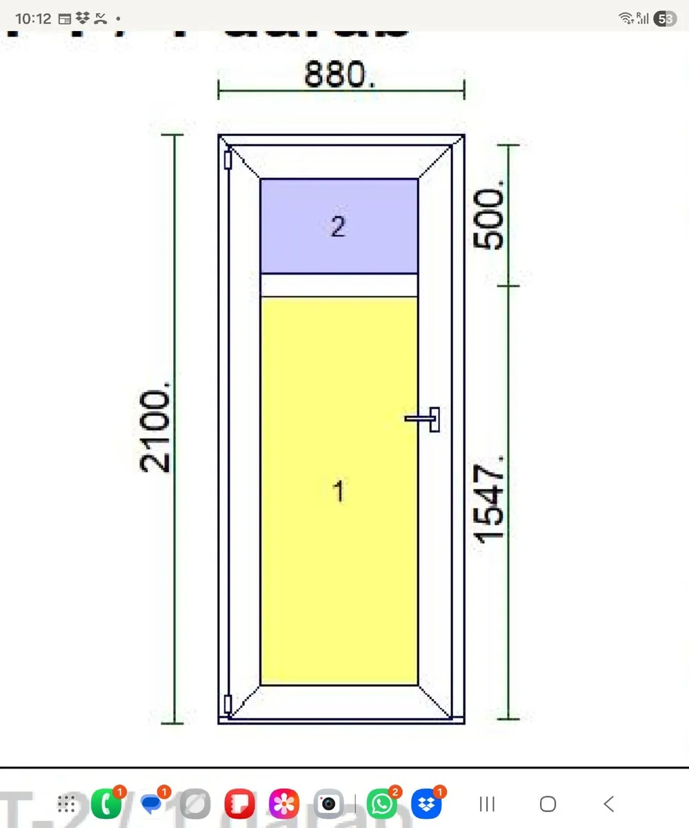 PVC Door / Dark brown - Image 3
