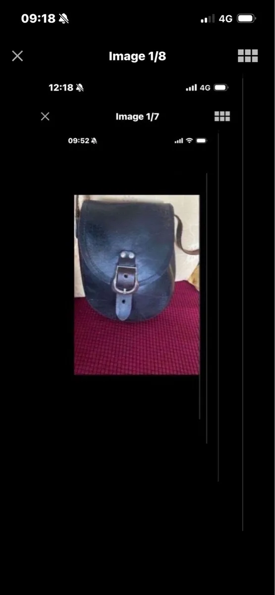 Vintage Army Ammo Leather Shoulder Bag - Image 2