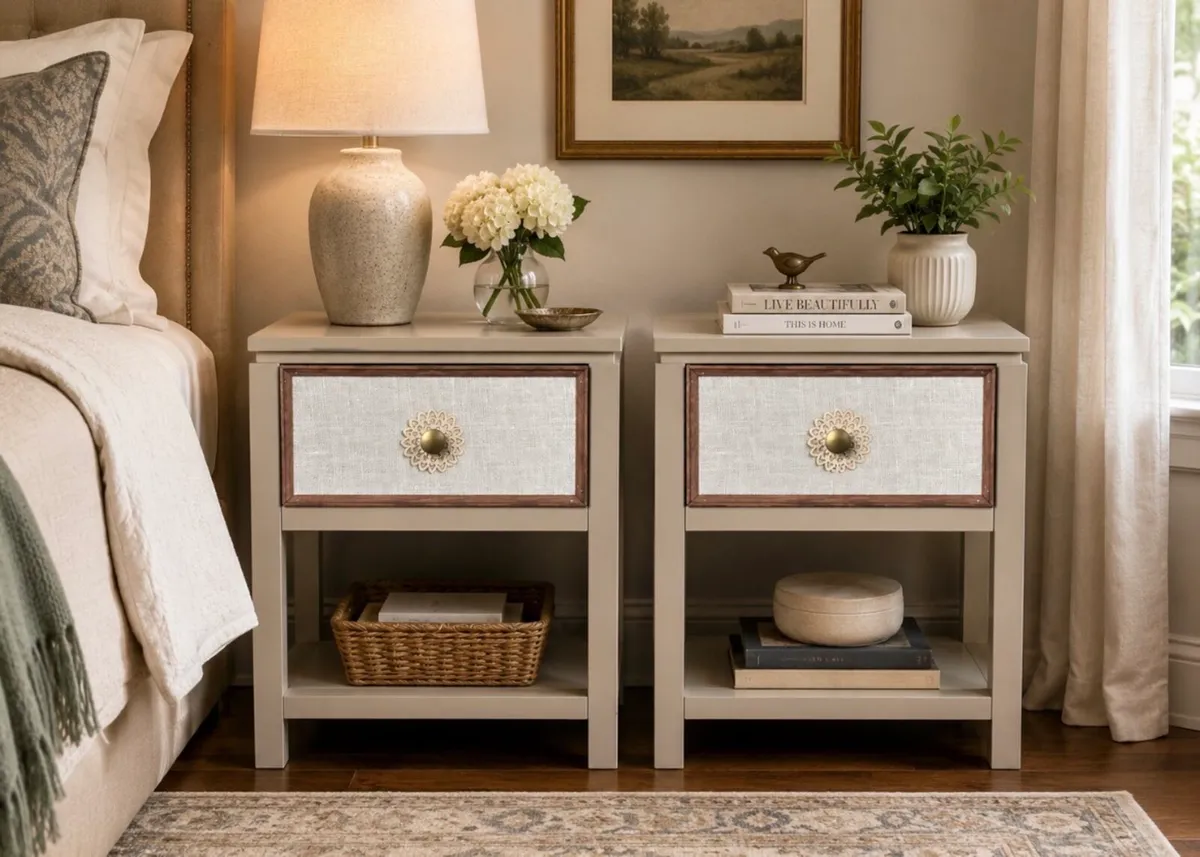Pair of bedside tables - Image 1