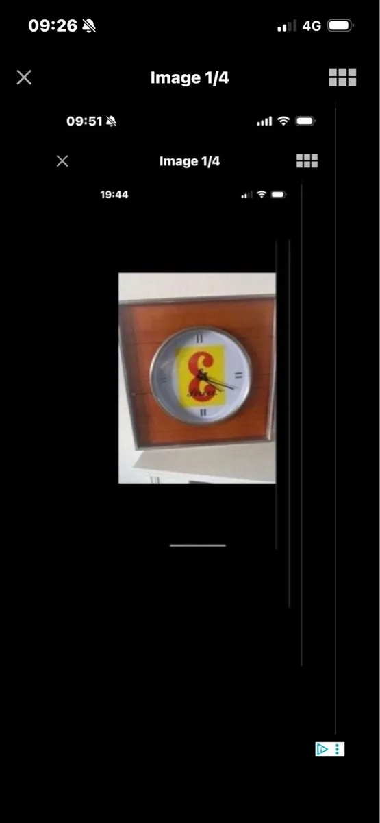 Rare J& B Scotch Whisky Bar Clock - Image 1