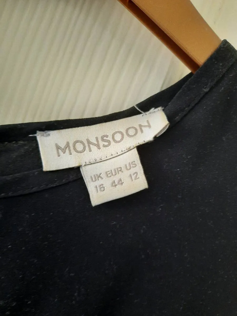 Monsoon Black Dress - Image 3