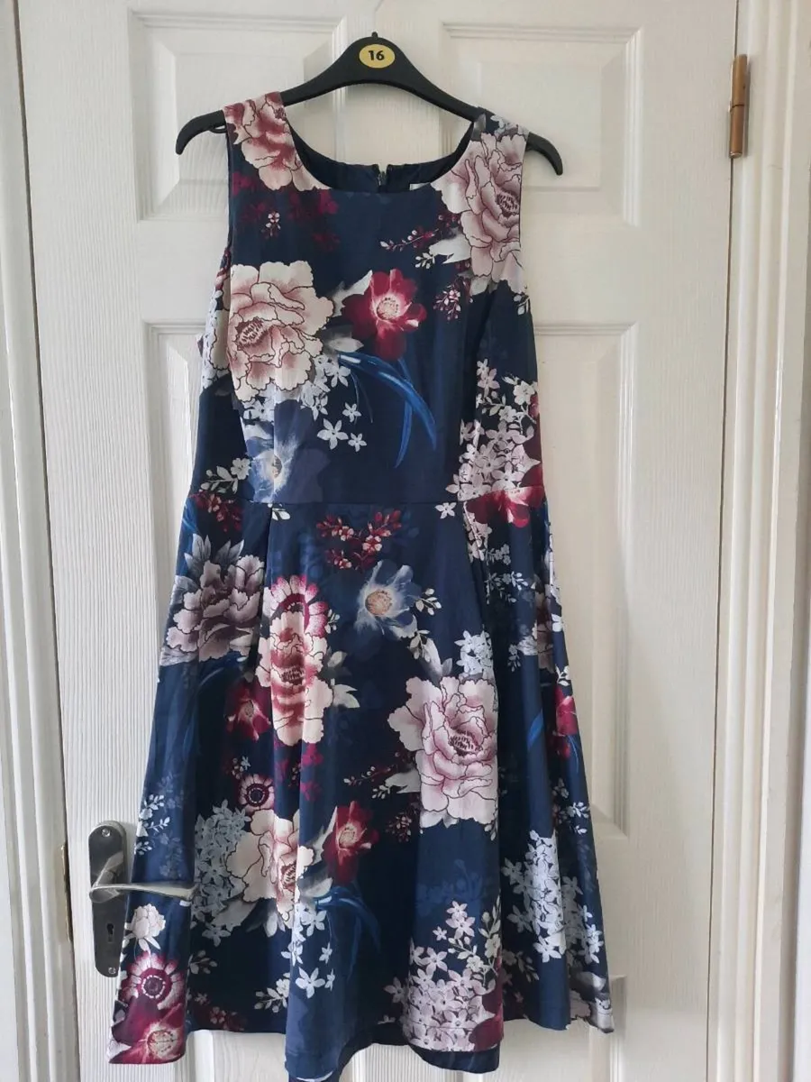 Monsoon Navy Dress - Image 1