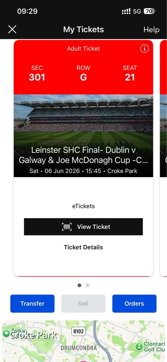 Match tickets