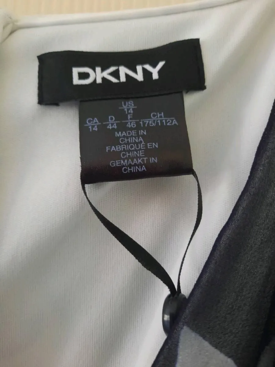 DKNY Black and White Dress - Image 3