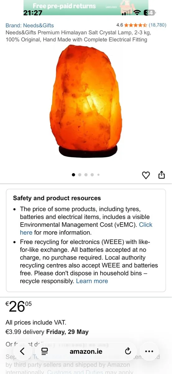 3KG Salt lamps - Image 2