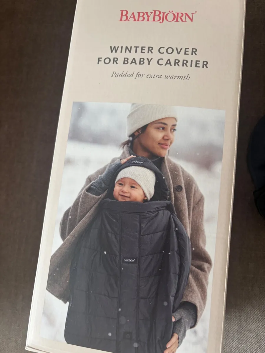 Baby Bjorn baby carrier and winter cover - Image 3