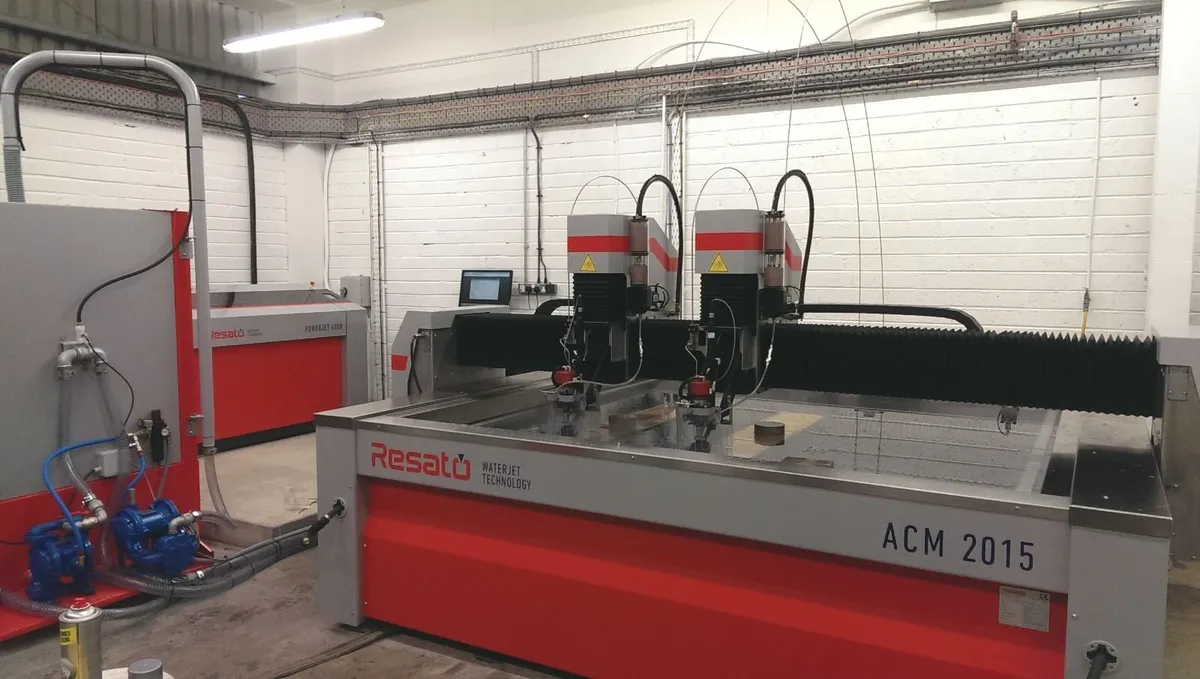 Used RESATO Twin Cutting Head Waterjet - Image 1