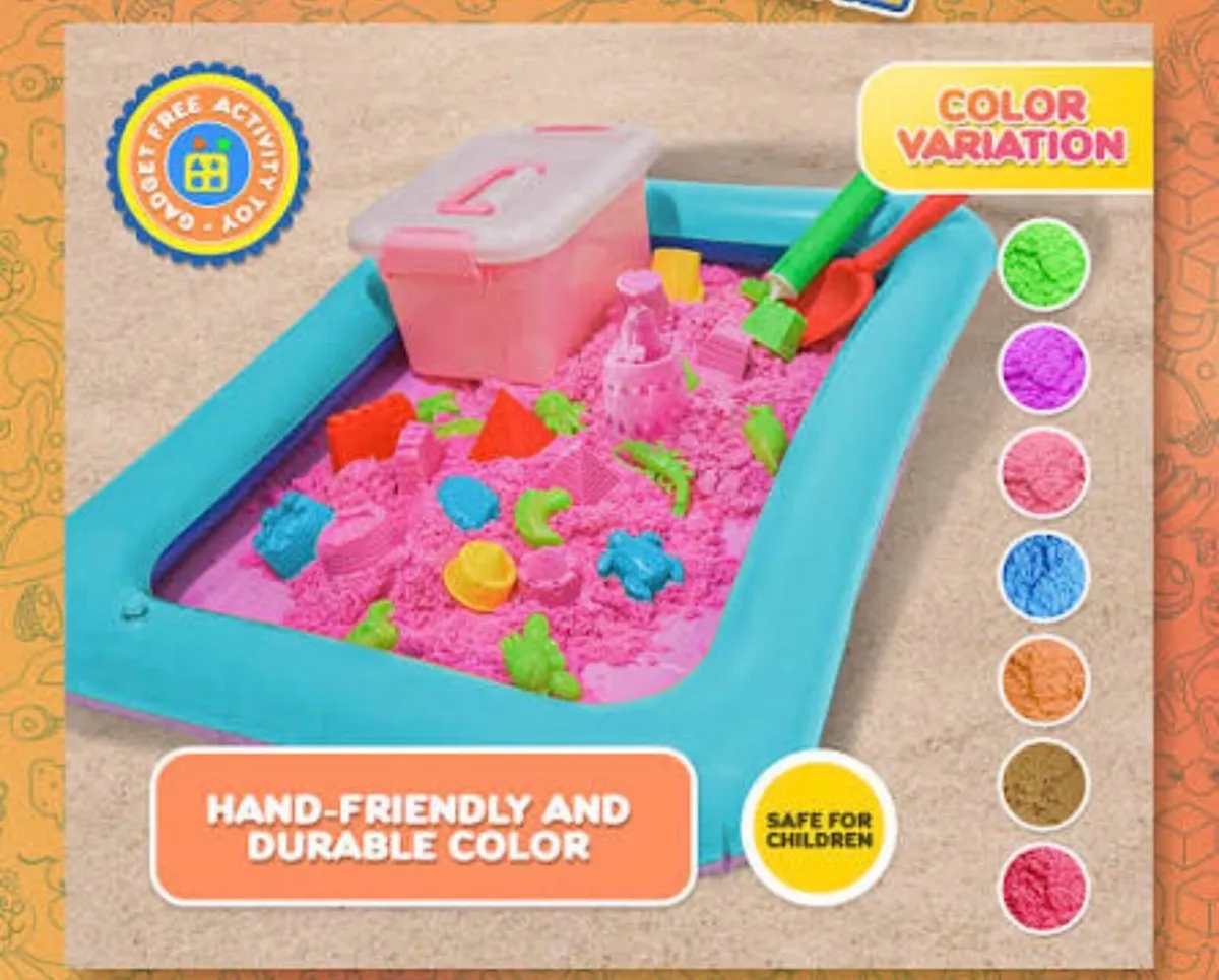 Kids sensory Kinetic sand set