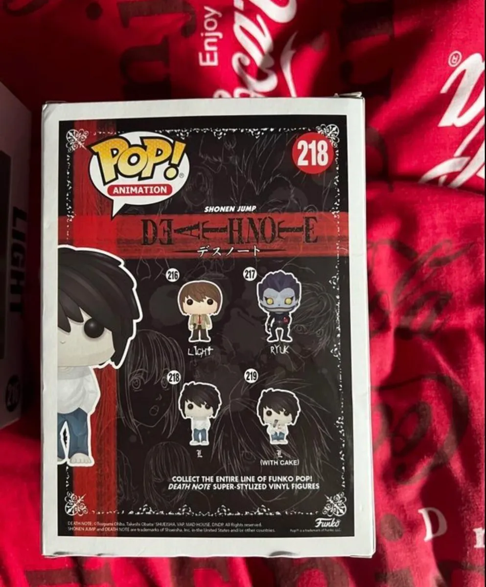 L and Light Funko pop [ORIGINAL] bit of damage - Image 4