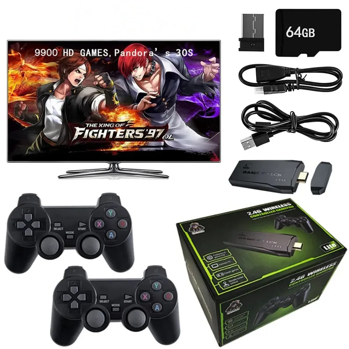 Gaming stick with 10,000 games