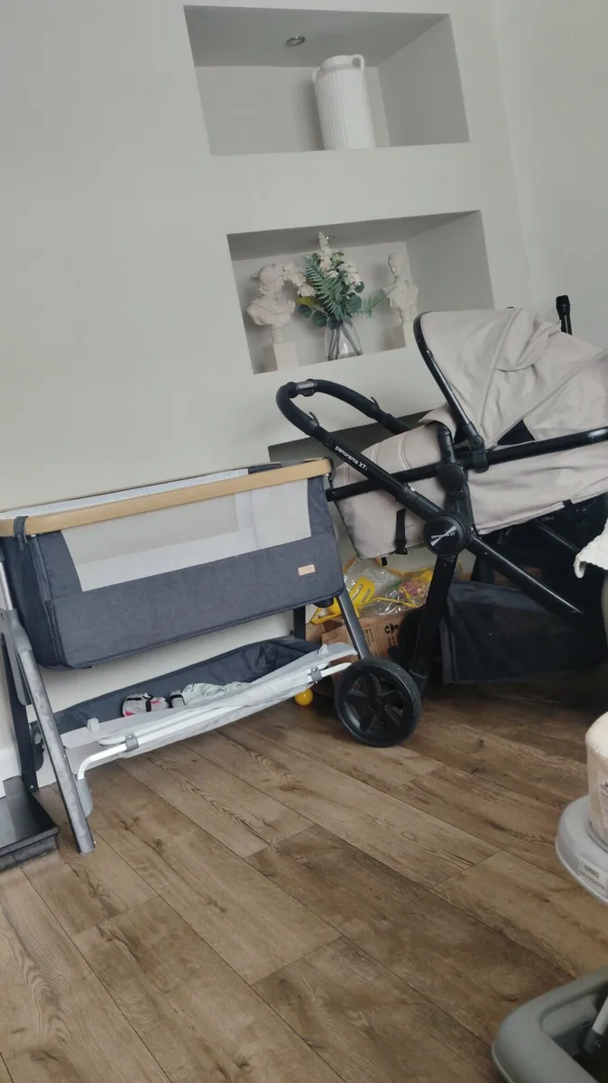 Baby cot and buggy car seat and stand bundle - Image 1