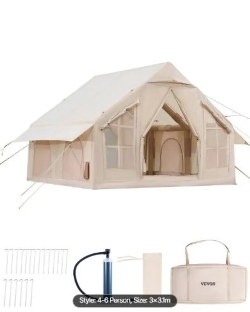 Inflatable Tents for Camping, 4-6 Person - Image 1