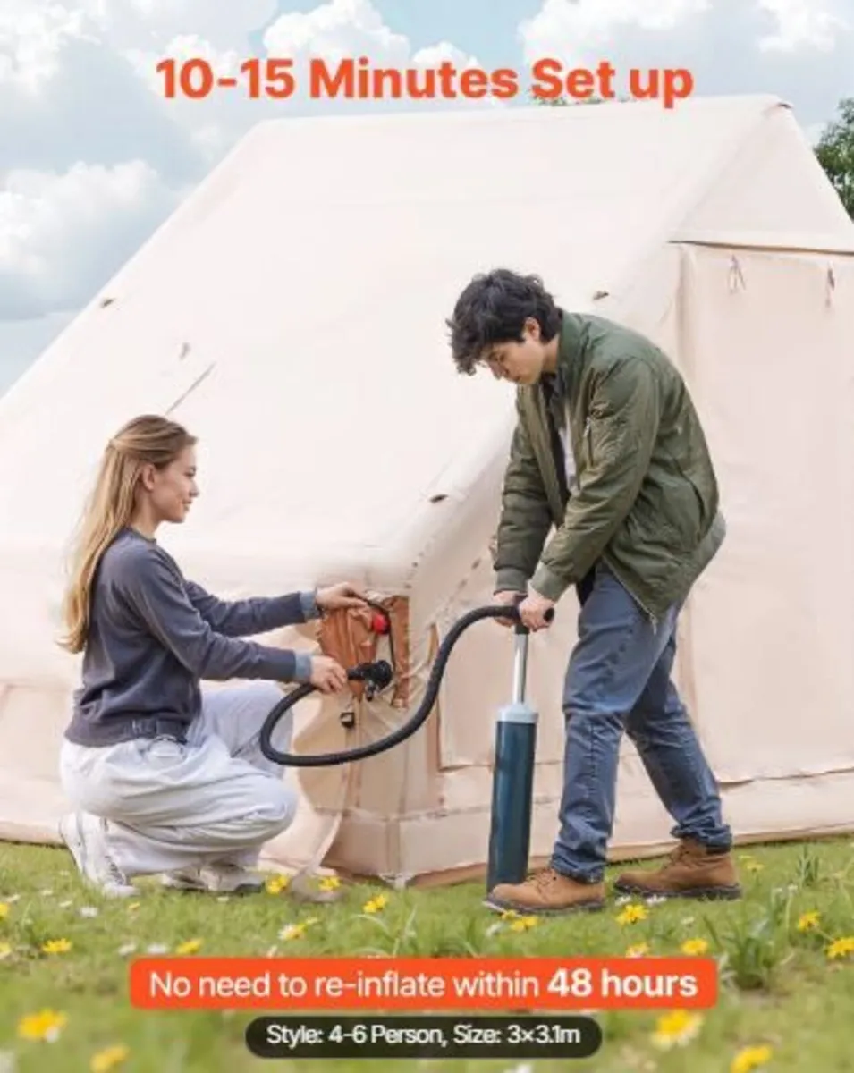 Inflatable Tents for Camping, 4-6 Person - Image 2