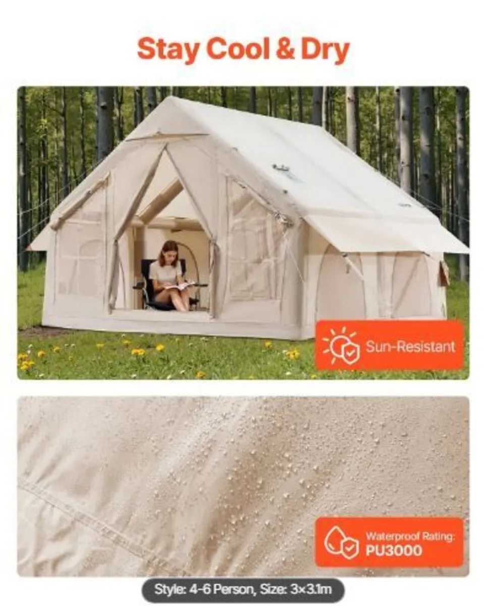 Inflatable Tents for Camping, 4-6 Person - Image 4