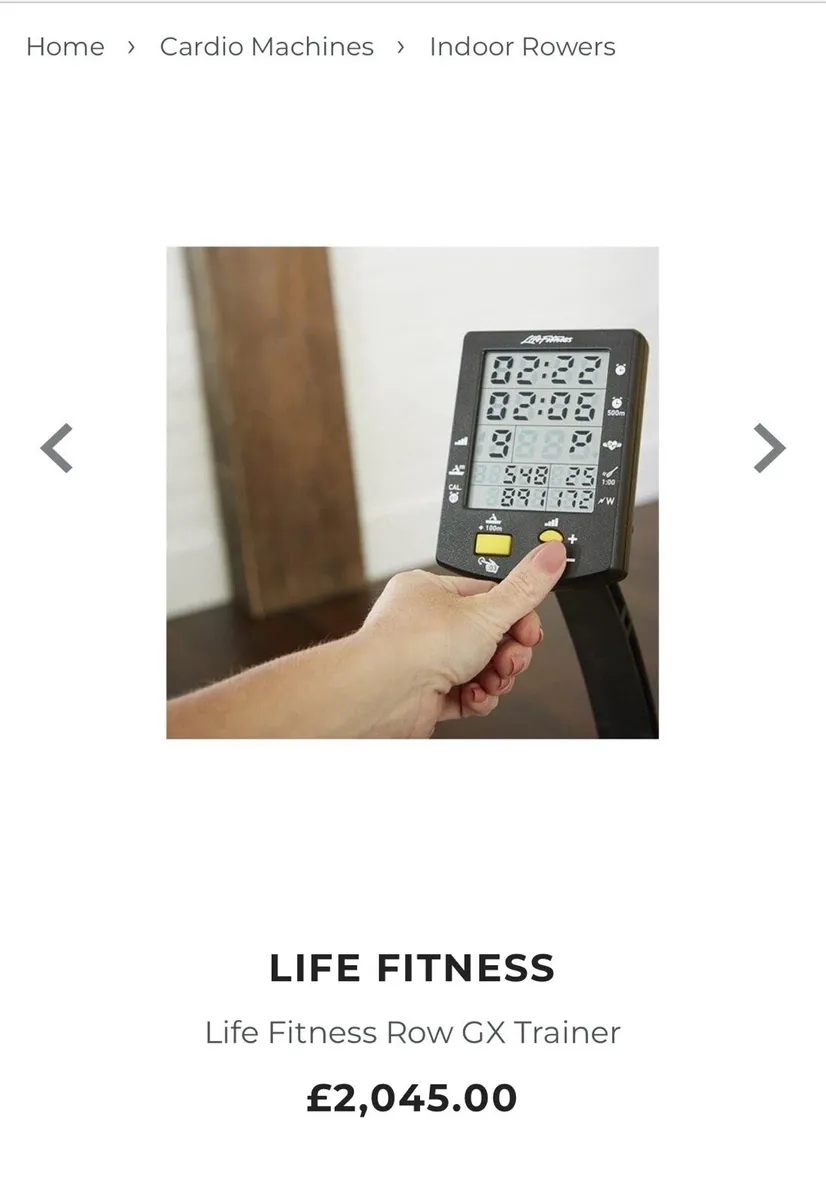 Life Fitness Row GX Trainer - Image 2