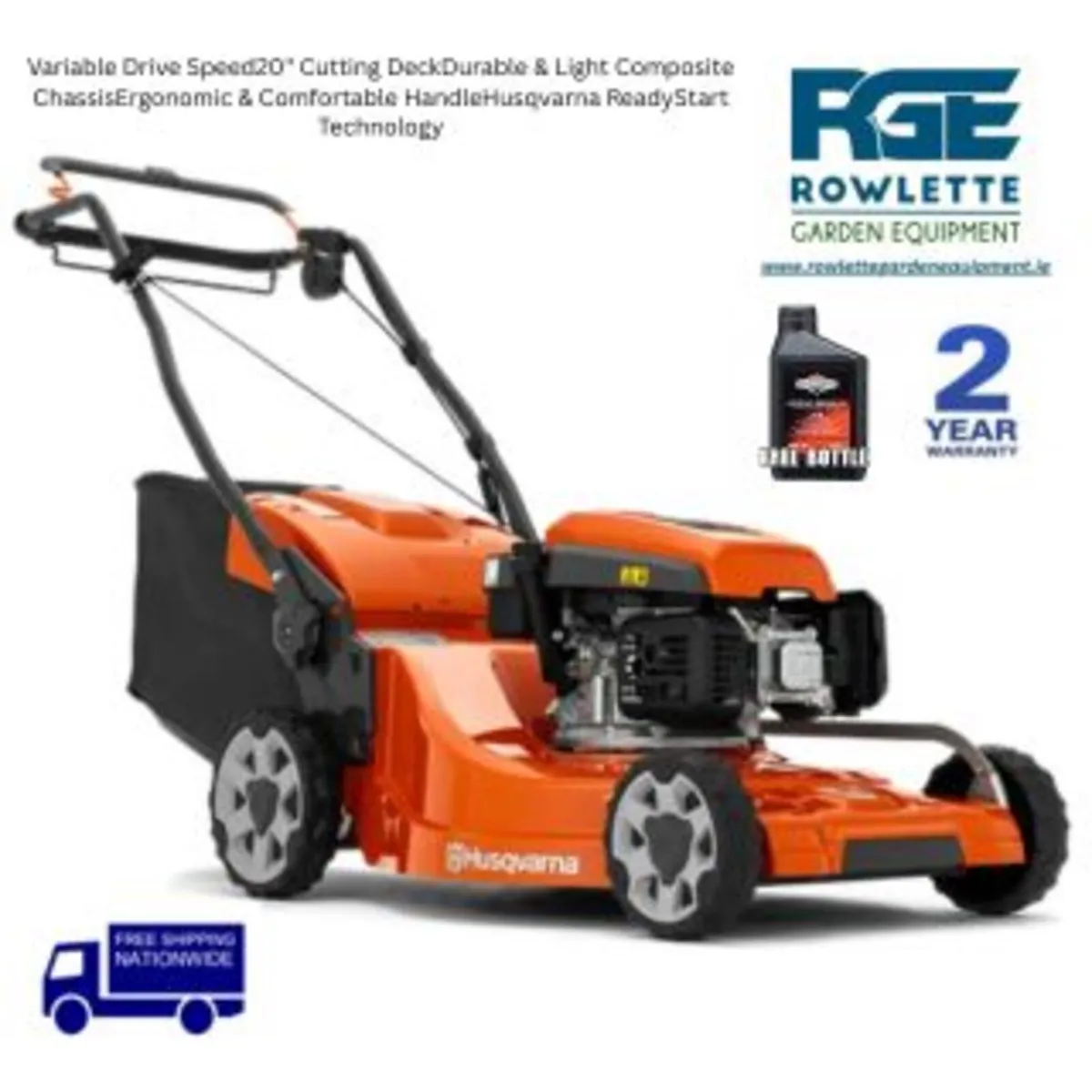 Husqvarna LC353v Self Propelled Lawnmower - Image 1