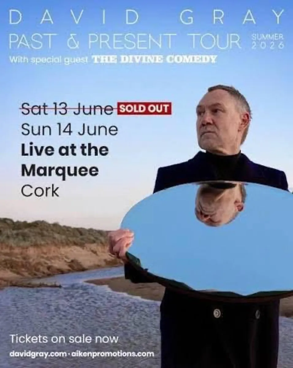 2 Seated tickets, Saturday, David Grey Marquee - Image 1
