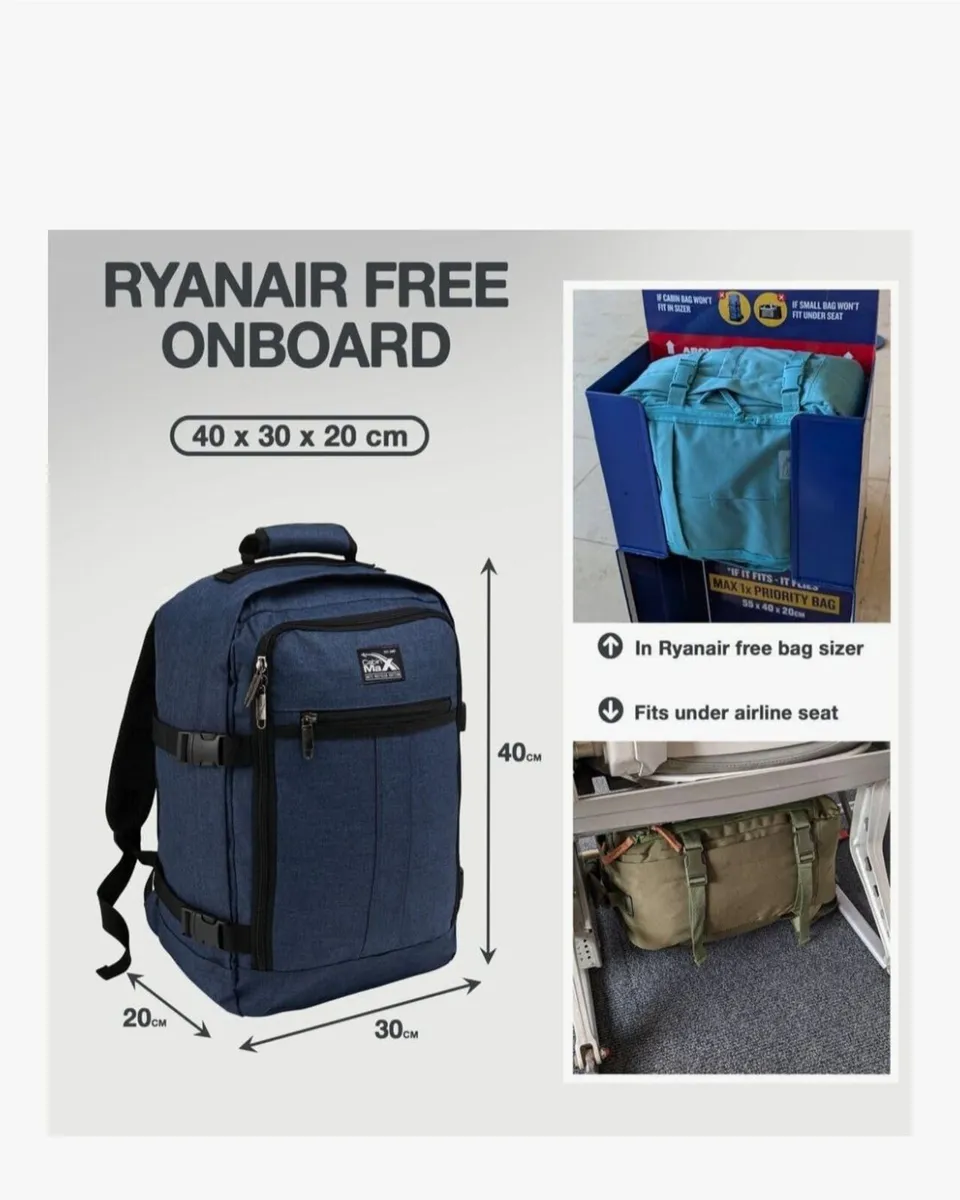 New Cabin Max Atlantic Blue Backpacks - Image 4