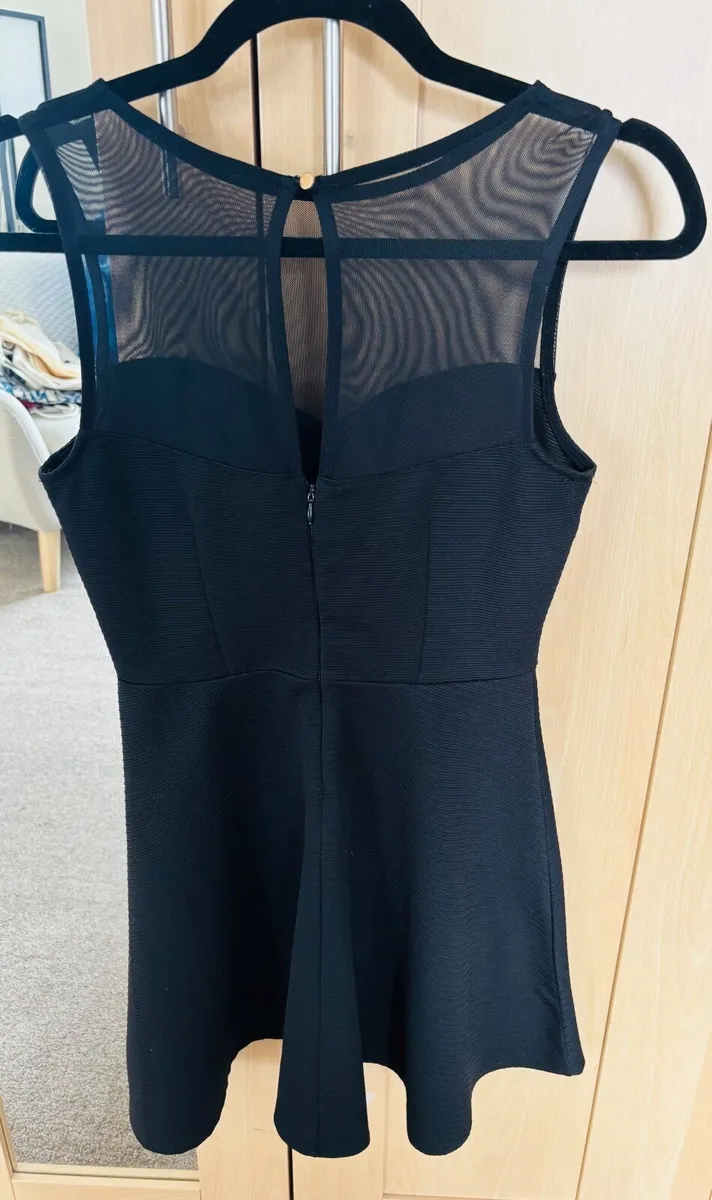 Black Dress with Mesh at the top - Image 2